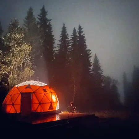 Роскошный шатер Dome Glamping With Shared Bathroom *