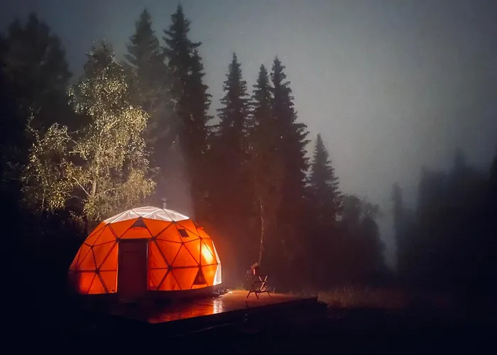 Lyxtält Dome Glamping With Shared Bathroom *