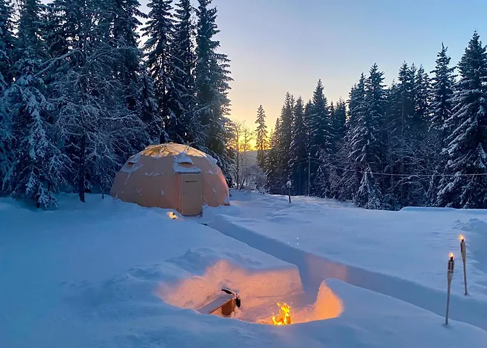 Dome Glamping With Shared Bathroom לילהאמר