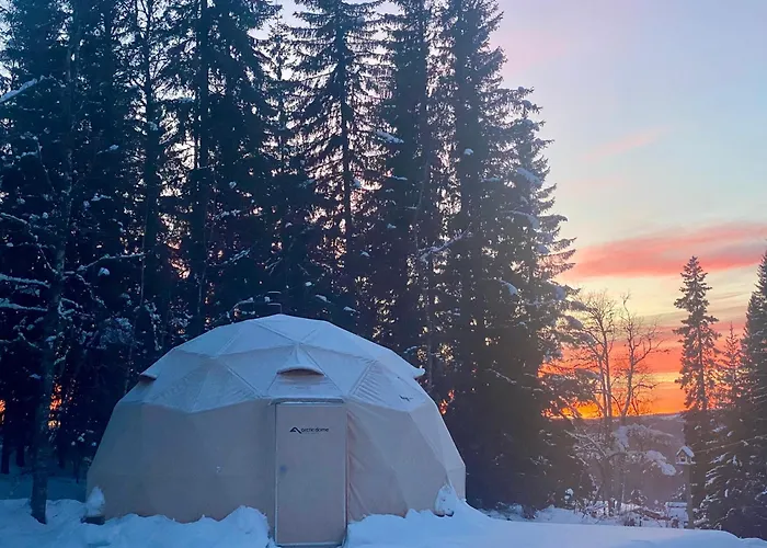 אוהל מפואר Dome Glamping With Shared Bathroom *